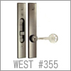 WEST #355ディンプルキー装着の交換用引き違い戸「召し合せ錠」